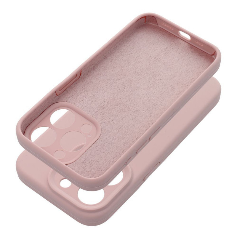 Apple iPhone 17 Pro Case Silicone 2mm Sand pink Apple iPhone 17 Pro Case Silicone 2mm Sand pink