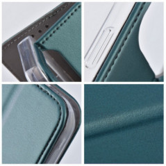 Samsung Galaxy S25 Edge Wallet Cases Smart Magneto book Dark green