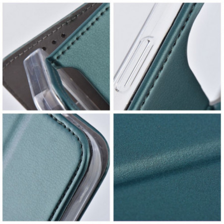 Samsung Galaxy S25 Edge Wallet Cases Smart Magneto book Dark green