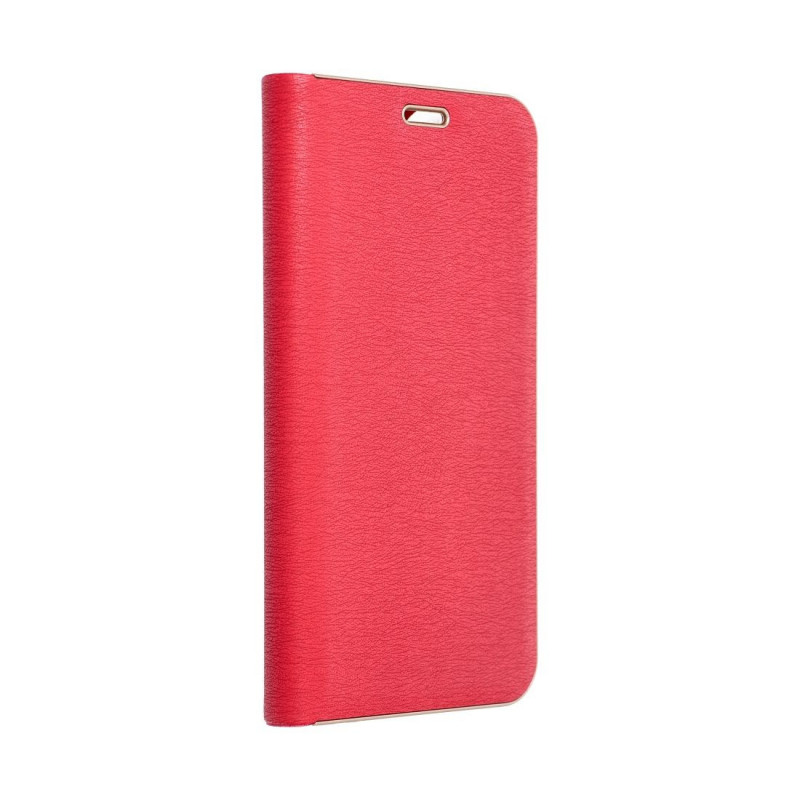 Samsung Galaxy S25 Edge Wallet Cases LUNA Book Gold Elegant  Red