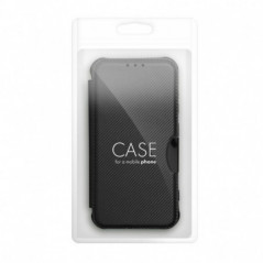 Samsung Galaxy S25 Edge Wallet Cases Razor Book Carbon Fibre, Carbon pattern  Black