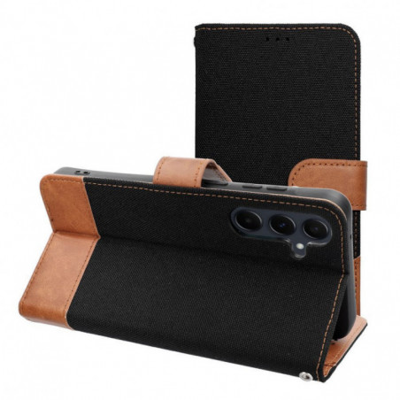 Samsung Galaxy S25 Edge Wallet Cases JEANS Elegant  Black