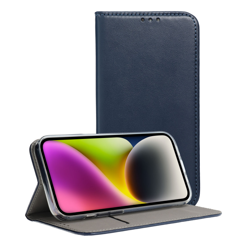 Motorola Edge 60 Wallet Cases Smart Magneto book Navy
