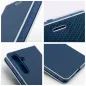 Samsung Galaxy S25 FE Wallet Cases LUNA Book Carbon Carbon Fibre, Elegant  Blue