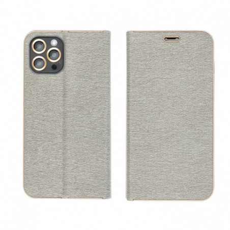 Samsung Galaxy S25 FE Wallet Cases LUNA Book Gold Elegant  Silver