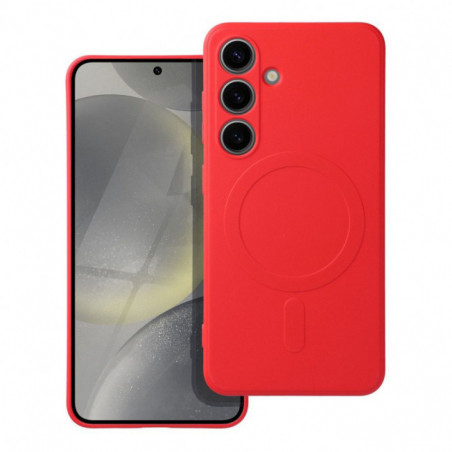Samsung Galaxy S25 FE Case Silicone Mag Cover MagSAFE  Red