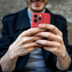 Samsung Galaxy S25 FE Case Silicone Mag Cover MagSAFE  Red