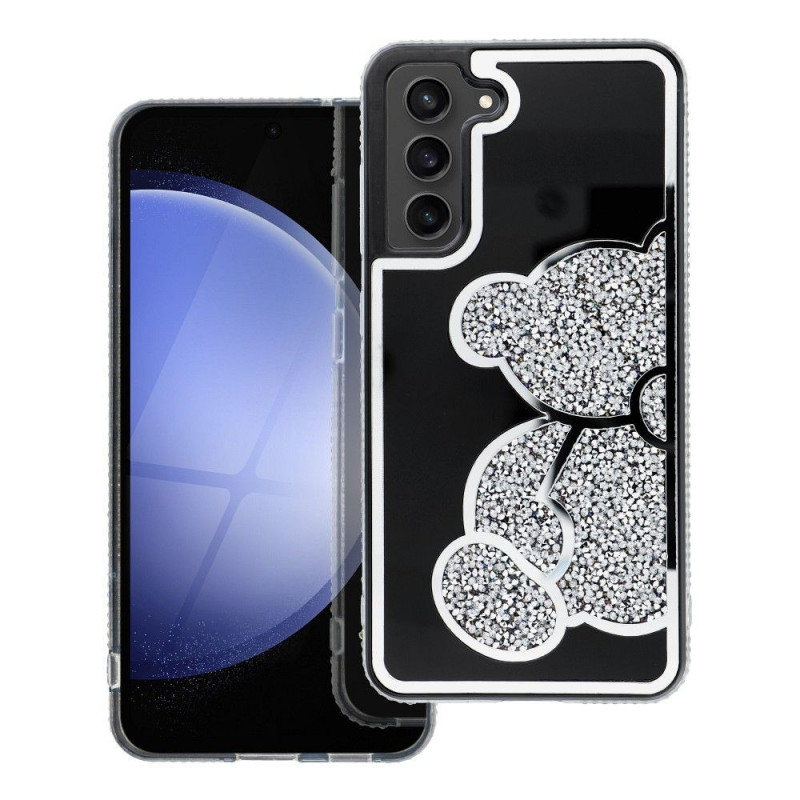 Samsung Galaxy S25 FE Case Teddy bear Silver