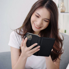 Honor X8c Wallet Cases Smart Case Book Black
