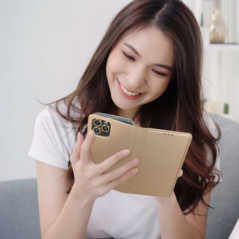 Samsung Galaxy A17 Wallet Cases Smart Case Book Gold