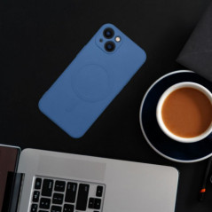 Samsung Galaxy A17 Case Silicone Mag Cover MagSAFE  Blue