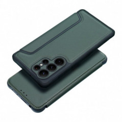 Samsung Galaxy A17 Wallet Cases Razor Book Carbon Fibre, Carbon pattern  Dark green