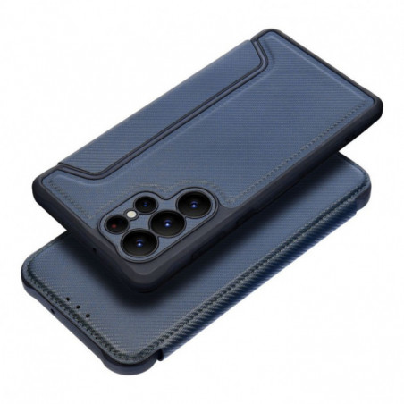 Samsung Galaxy A17 Wallet Cases Razor Book Carbon Fibre, Carbon pattern  Blue