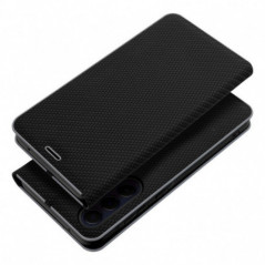 Samsung Galaxy A17 Wallet Cases LUNA Book Carbon Carbon Fibre, Elegant  Black