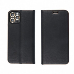 Samsung Galaxy A17 Wallet Cases LUNA Book Gold Elegant  Black