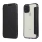 ELECTRO BOOK for Apple iPhone 11 FORCELL Case of 100% natural leather & TPU Black