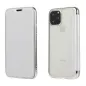 ELECTRO BOOK for Apple iPhone 11 Pro Max FORCELL Case of 100% natural leather & TPU Silver