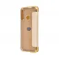 ELECTRO BOOK for Huawei P40 Lite E FORCELL Case of 100% natural leather & TPU Gold