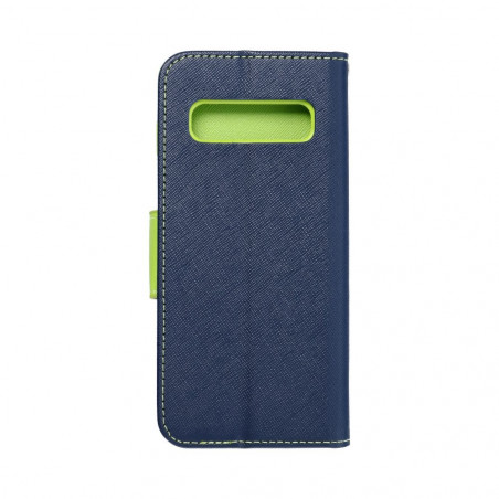 Samsung Galaxy S20 FE Wallet Cases Fancy Book Navy / Lime 