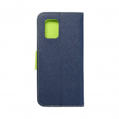 XIAOMI Mi 10T Lite 5G Wallet Cases Fancy Book Navy / Lime 