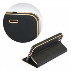 Samsung Galaxy S20 FE 5G Wallet Cases LUNA Book Gold Elegant  Black 