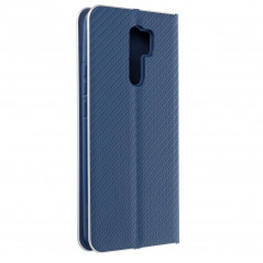 XIAOMI Mi 10T Pro 5G Wallet Cases LUNA Book Carbon Carbon Fibre, Elegant  Blue