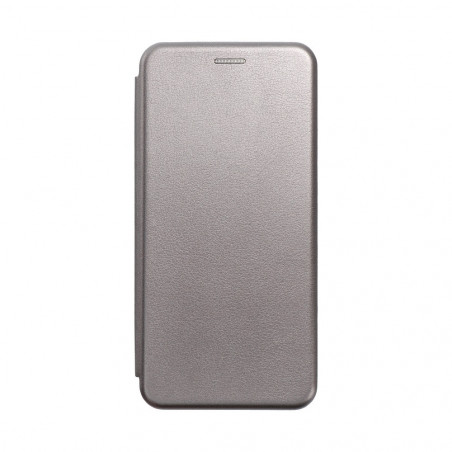 Samsung Galaxy A12 Wallet Cases Book Elegance Elegant  Grey 