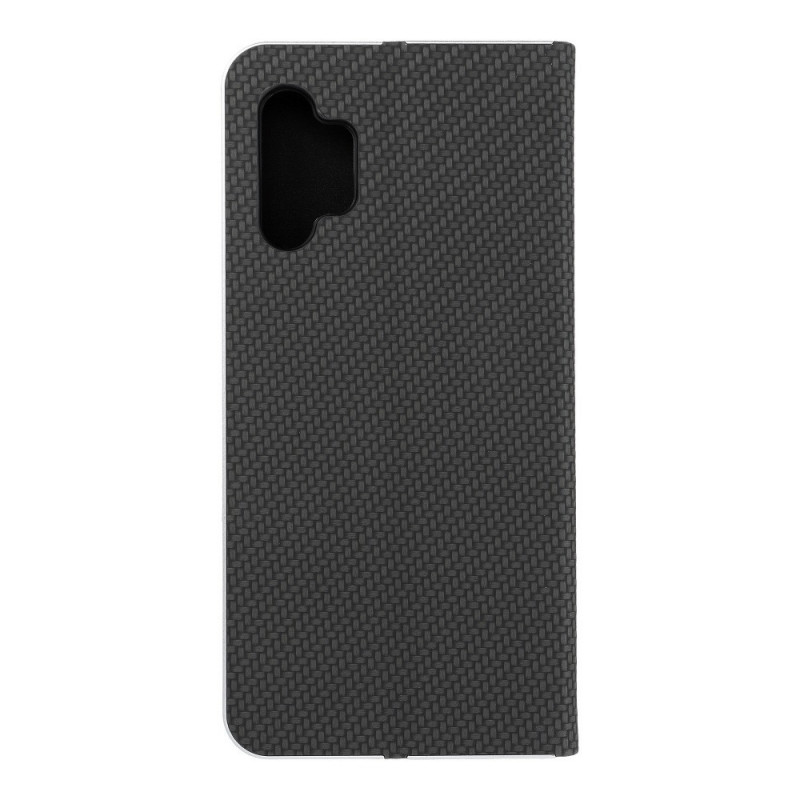 Samsung Galaxy A32 5G Wallet Cases LUNA Book Carbon Carbon Fibre, Elegant  Black 