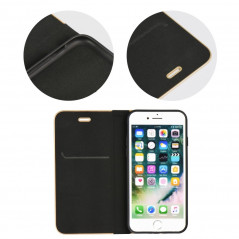 XIAOMI Redmi Note 10 Wallet Cases LUNA Book Gold Elegant  Black 