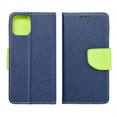 XIAOMI Redmi Note 10 Pro Wallet Cases Fancy Book Navy / Lime