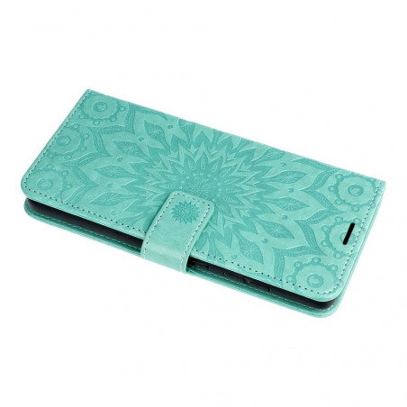 XIAOMI Redmi Note 10 Pro Wallet Cases MEZZO Book Mandala Green