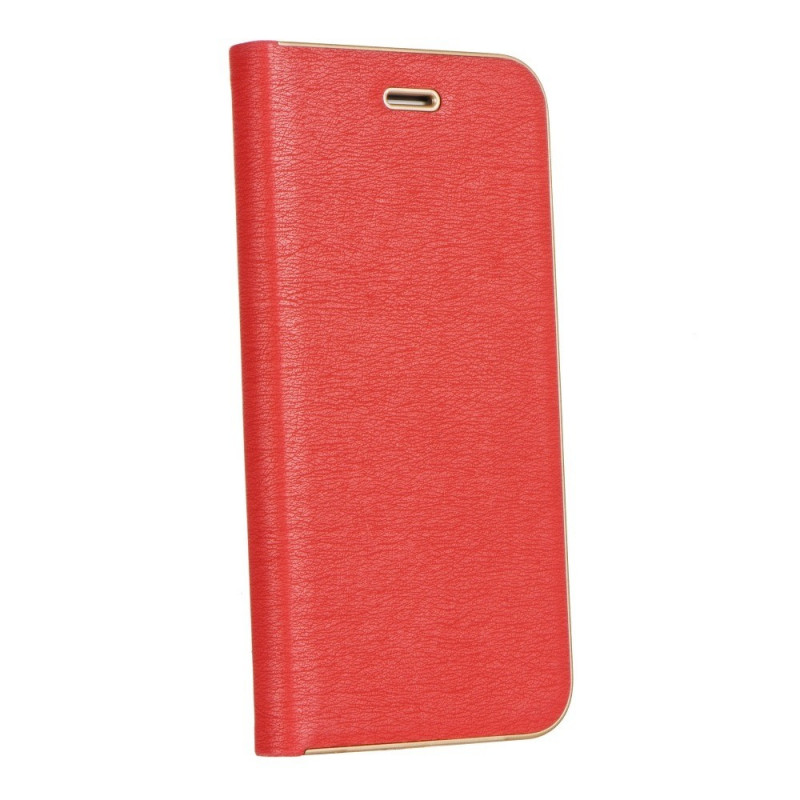 Samsung Galaxy A52 LTE Wallet Cases LUNA Book Gold Elegant  Red