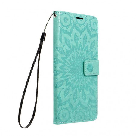 Samsung Galaxy A22 5G Wallet Cases MEZZO Book Mandala  Green 