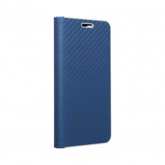 Apple iPhone 13 mini Wallet Cases LUNA Book Carbon Carbon Fibre, Elegant  Blue 