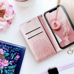 Apple iPhone 13 mini Wallet Cases MEZZO Book Rose gold