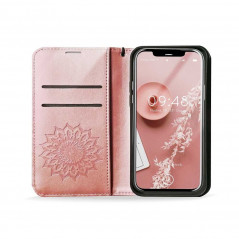 Apple iPhone 13 mini Wallet Cases MEZZO Book Rose gold